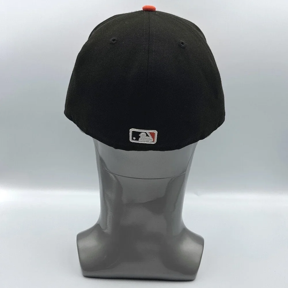 New Era 59FIFTY San Francisco Giants Fitted Hat Black Orange Size 7 1/2 MLB‎ Cap